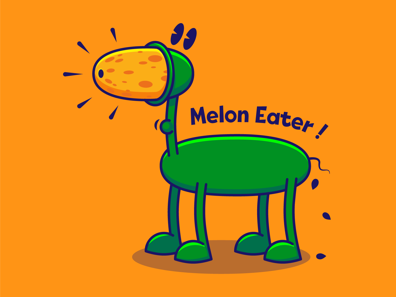 Melon Eater by nissethedrummer on Dribbble