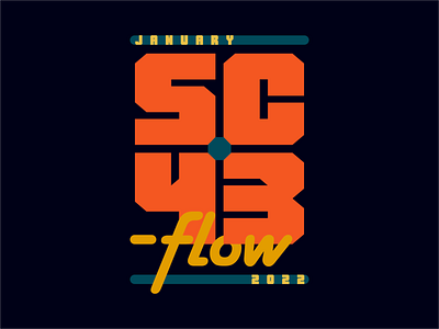 SC43 January 2022 cover design drumandbass graphicdesign typography