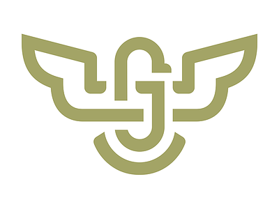 Jack Gregori Logomark country eagle logo merica monogram western