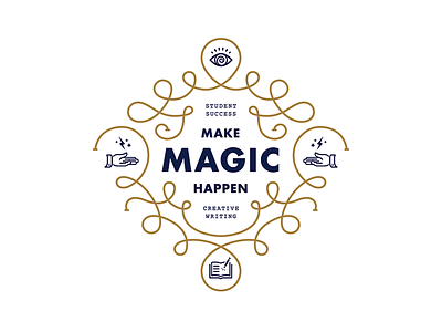 Capital Campaign courier futura icon magic typographic
