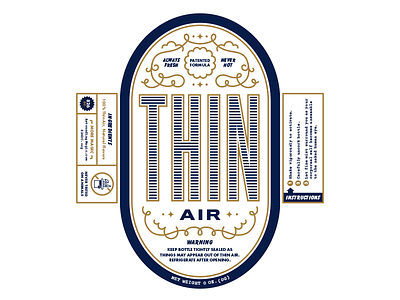 Miss Direction's Thin Air Bottle Label