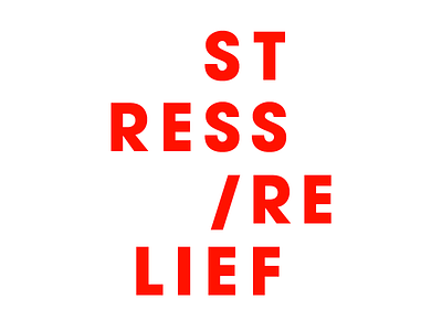 Stress/Relief avant garde swiss typography