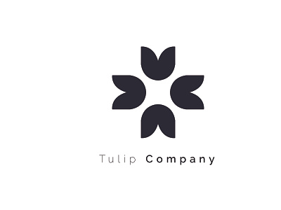 Tulip Logo design flat flower icon illustration logo tulips vector