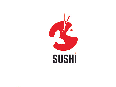 Sushi Logo design fish flat icon illustration japanese logo sushi sushi logo vector