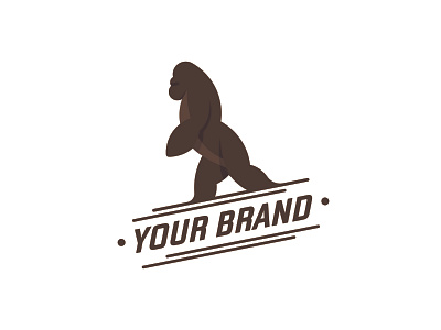 Gorilla Logo character design flat gorilla logo icon illustration logo mascotlogo typography vector