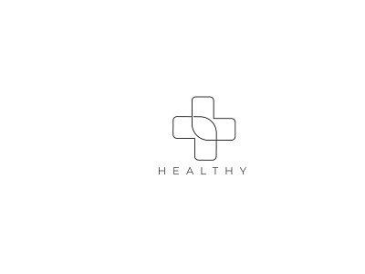 Minimalist Healthy Logo design flat icon illustration logo minimalist logo vector