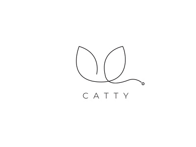 Cat Catty Logo cat design flat icon illustration logo minimalist logo vector