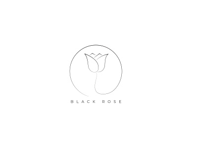 Minimalist Black Rose Logo black white design flat flower graphicedesignerforhire icon illustration logo logodesigner logoinspiration minimalist logo rose typography vector