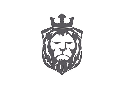 Brave King Logo brave braves design flat icon illustration king lion lion head lion logo logo typography vector