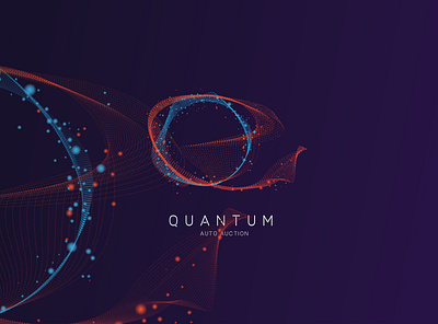 Quantum radio wave concept logo abstract design flat gradient icon illustration lettermarklogo logo minimalist logo quantum quantum mechanics typography ui vector wave wave logo waveform