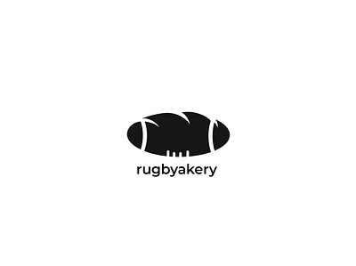 Rugbyakery Logo bake bakery bakery logo ball design flat icon illustration logo logodesign logoforsale minimalist logo rugby vector