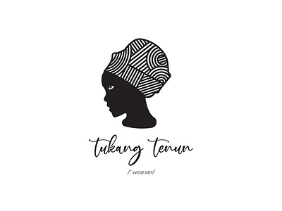 Tukang Tenun / Weave Logo african woman design flat icon illustration logo logodesign minimalist logo tenun vector weaver