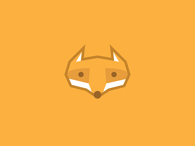 Fox animal fox geometric icon illustration logo minimal simple