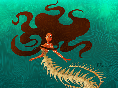 Eel Mermaid characterdesign digital illustration digitalart mermay mermay2020