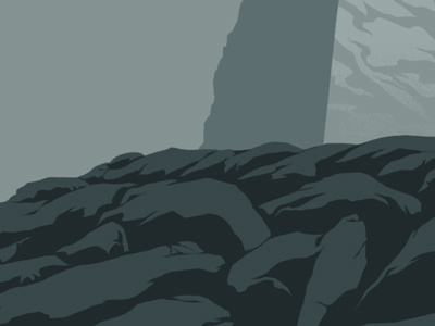 Rocks color digital grey illustration rocks