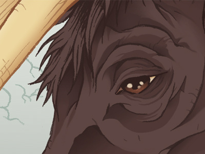 Auroch Eye auroch beasts of the southern wild color digital eye ink