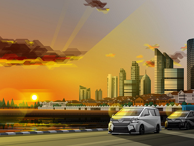 Time to mudik 051720 adobe adobeillustrator alphard car design dribbble illutrator mpv mudik ngabuburit vector vellfire