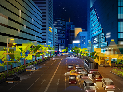 Night city 052120 adobe adobeillustrator art city design dribbble illutrator night nightcity vazrum vector