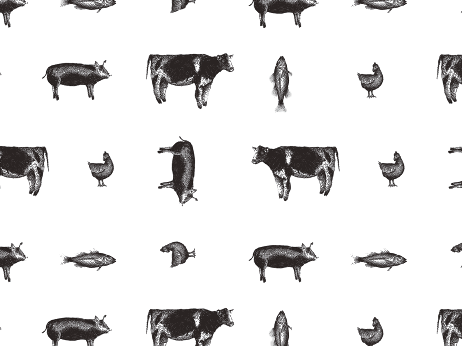 Farm Pattern blackwork graphic design illustration inverted patterns repeated pattern