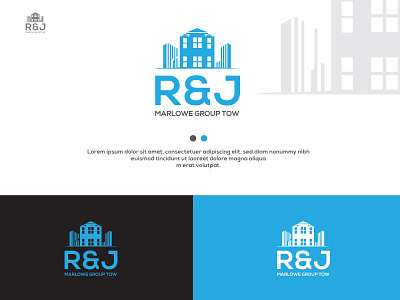 RJ Logo Design 3d animation branding graphic design logo motion graphics ui