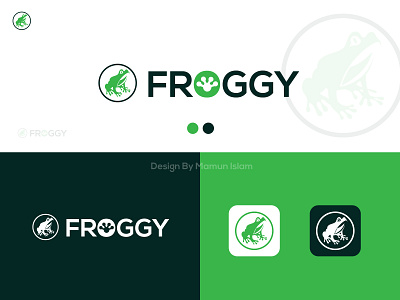 Frog Logo Design 3d animation branding graphic design logo logo design motion graphics ui