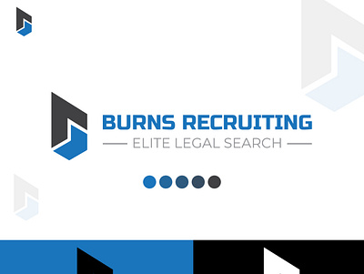 Burns Recruiting Law Logo Design 3d animation branding burns recruiting law logo design business design graphic design illustration logo motion graphics typography ui ux vector