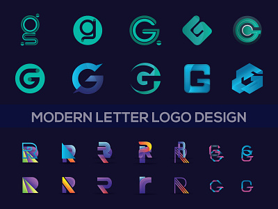 Modern Logo Design || Letter Logo design 3d animation branding business design graphic design illustration logo motion graphics typography ui ux vector