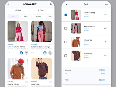 Augmented reality app to try new clothing's on and buy it animation branding business design illustration logo typography ui ux vector