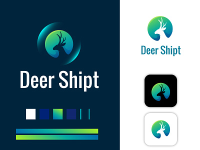 Deer Shipt Company Logo | Logo For Your business 3d animation beer logo design beer logo modern branding business color beer color beer logo design design graphic design illustration logo logo design beer modern beer motion graphics ui ux vector