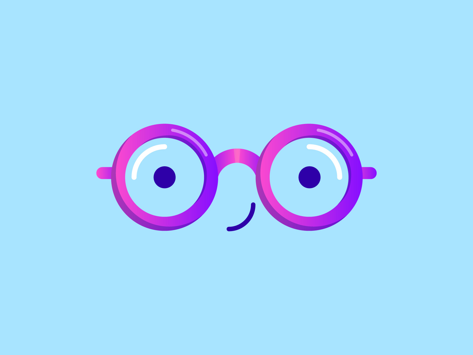 Glasses Cartoon Logo | Glasses Logo | Modern Glasses by Mamun islam on ...