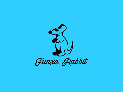 Modern Fun Rabbit Logo Design Gráfico por lexlinx · Creative Fabrica