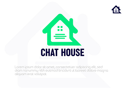 Chat House Logo | Logo Design | Modern logo 3d animation branding business design graphic design home logo house logo illustration logo motion graphics new house logo new logo2023 ui vector