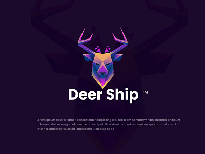 Deer ship Logo Design | logo design | Modern Logo 3d animation branding business deer logo design graphic design illustration logo modern logo motion graphics ui ux vector