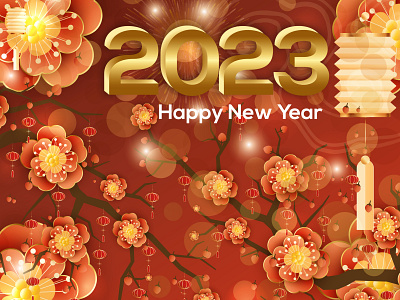 Happy New year 2023 | New Year 2023 | 2023 Background by Mamun islam on  Dribbble