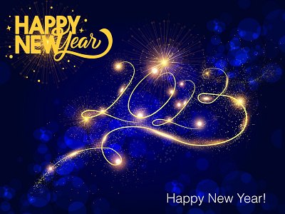 Happy New year 2023 | New Year 2023 | 2023 Background 3d animation branding business design graphic design illustration logo motion graphics ui ux vector