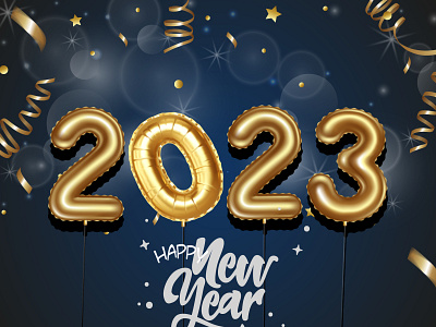 Happy New year 2023 | New Year 2023 | 2023 Background 2023 3d animation branding business design graphic design illustration logo motion graphics ui ux vector