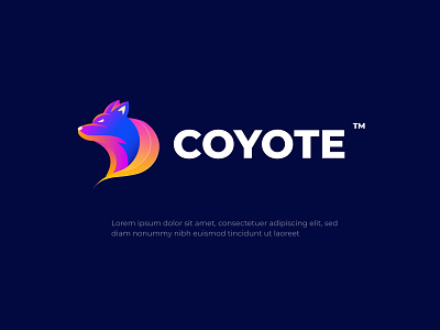 Coyote Logo Design | Brand Logo | Modern Logo Design 3d animation branding business design graphic design illustration logo logoinspiration motion graphics ui ux vector