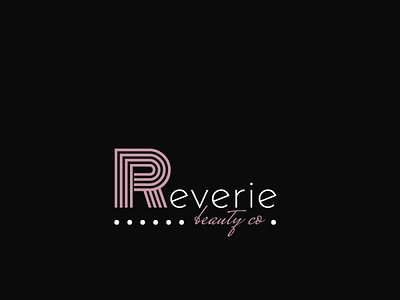 Reverie art branding design illustrator logo minimal typography ui vector web