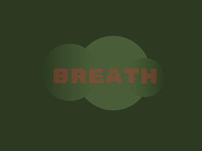 BREATH app art branding flat illustration minimal typography ui vector web