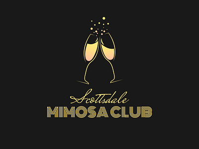 Mimosa Club Logo Design