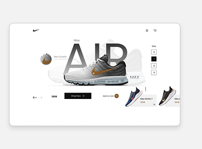Shoe Product Page UI graphic design icon typography ui