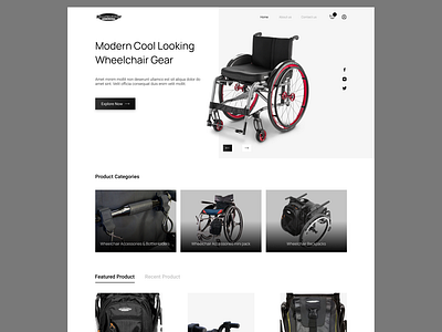Wheelchair landing page