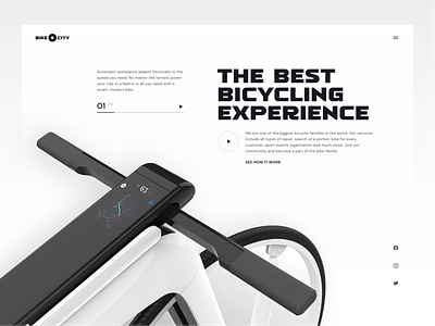 E-Bike Website Concept bike concept concept design design e bike tesla ui uidesign uiux visual design website