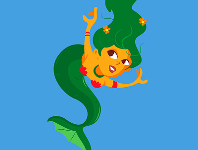 Brazilian folklore - Mãe D´Agua cartoon cartoon character character design childrens illustration illustration vector