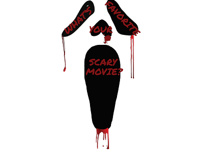 What's Your Favorite Scary Movie? 90s graphic design horror scream slasher typography