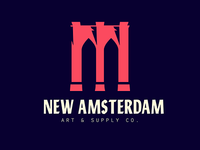 My new thing: New Amsterdam Supply Co branding illustration logo typography vector