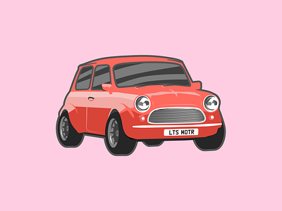 Little speedy bean cars design illustration vector