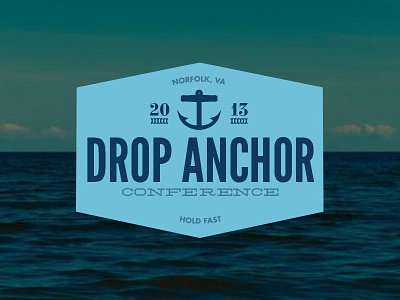 Drop Anchor Conf logo brand id logo seal