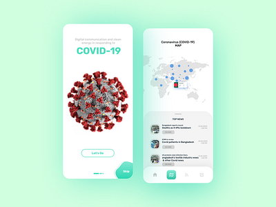 COVID 19 || APPS DESIGN v1 app branding clean covid 19 covid19 design illustration typography ui uiux vector