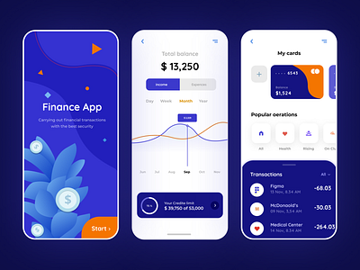 Finance App app branding clean design finance app finances ux